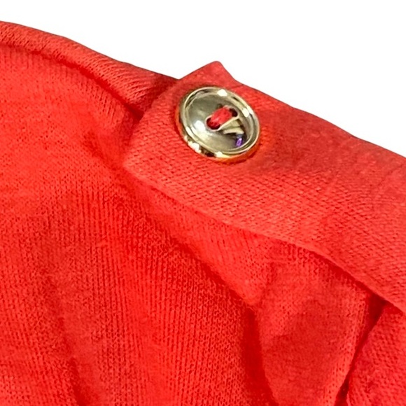 PerSeption Concept Women's Tangerine Colored Sleeveless Blouse Size Extra Large - Picture 6 of 7